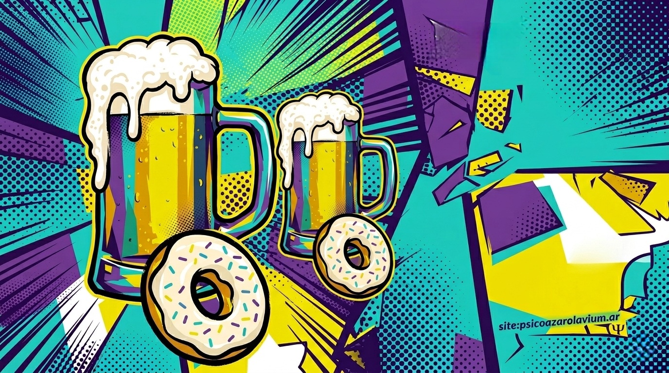 Homero Simpson y la función paterna — ilustración pop art